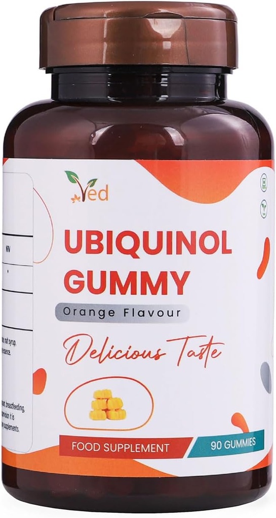 Ubiquinol Gummy 150 mg, 90 comtes, haute absorption/boiactivité renforcée CoQ10.