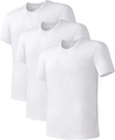 Sous-vêtement homme DAVID ARCHY Bamboo Rayon T-Shirts cou d'équipage à gain d'humidité Teetch pour hommes, 3 ou 5 Pack
