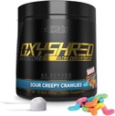 EHP Labs OxyShred Hardcore Super Dosed Pre Workout Poudre - Préworkout Poudre avec L Glutamine & Acétyl L Carnitine, Boissons pour stimuler l'énergie - 275mg de caféine - Souris, 40 portions