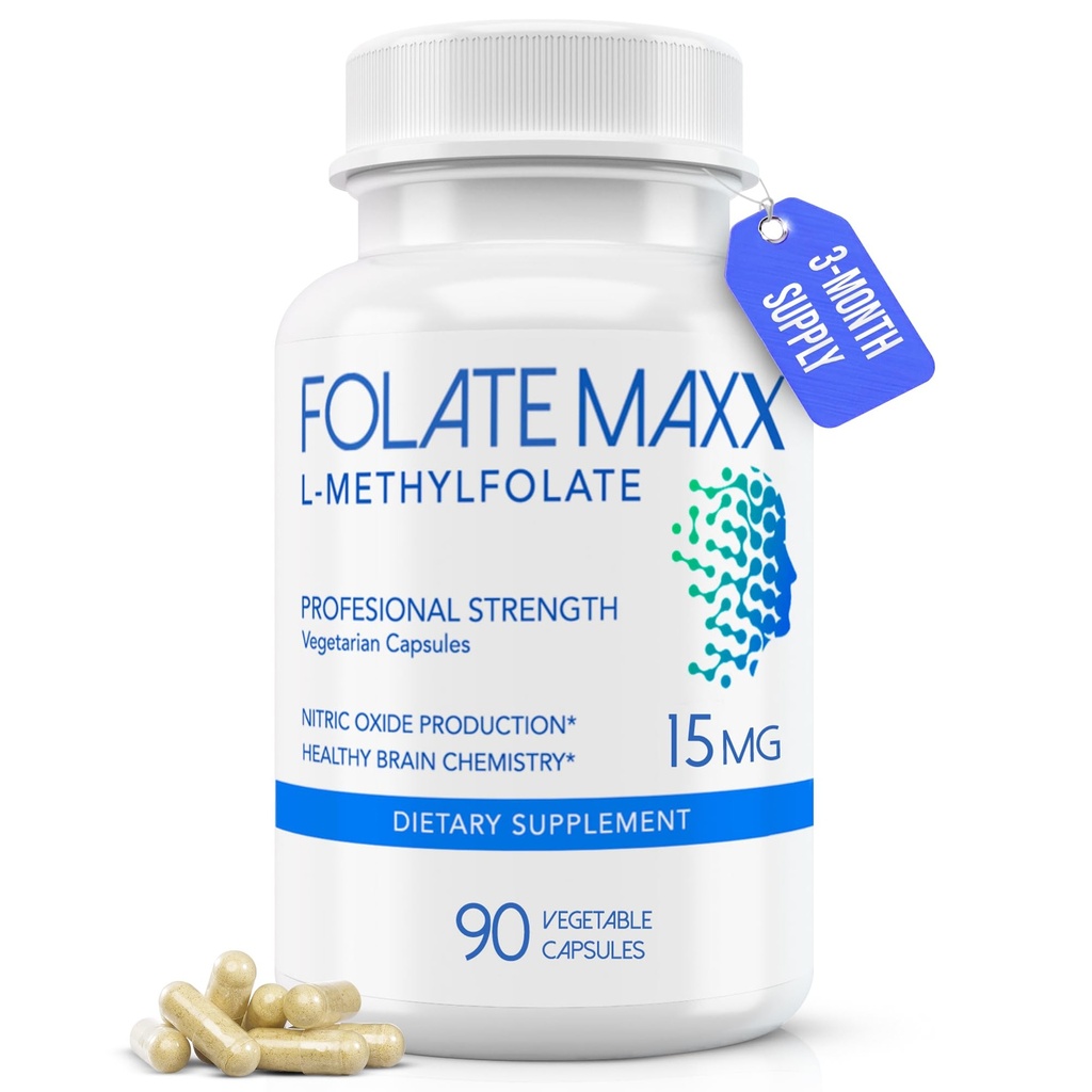 FolateMaxx L-Methylfolate 15mg 90 Capsules