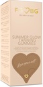 Gummies de bronzage d'été Glow - Miami Vice Flavor - Ananas, noix de coco et fraise - Vegan - Sans gluten - Sans lait - Ingrédients naturels - Nutriments essentiels - Taille du voyage - 30 jours