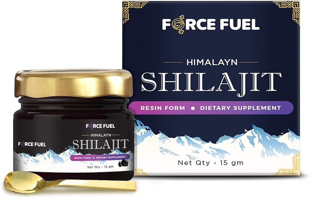 Shilajit Pure Himalayan Organic Shilajit Resin - Gold Grade 100% Supplément pour les hommes et les femmes - Résine naturelle Shilajit avec 85+ Trace Minerals & Fulvic Acid pour Focus, Energy & Immunity-30 Jours d'approvisionnement