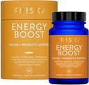 FRISKA Energy Boost Enzyme et Probiotiques Supplément, favorise une meilleure digestion et énergie pour les hommes et les femmes, Gut Health, 30 Capsules
