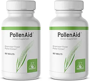 Graminex PollenAid Prostate Supplement: All Natural Prostate Support for Bladder Control & Urinary Tract Health, Extrait de Rye Pollen fabriqué aux États-Unis, 90 comprimés (paquet de 2)