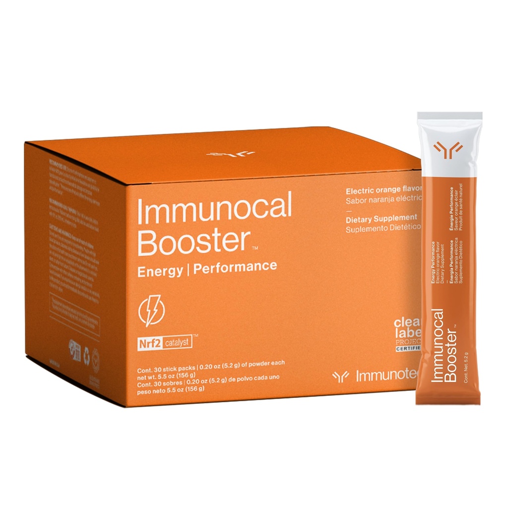 Performance énergétique du booster immunocal – Énergie rapide, 3 sources naturelles de caféine (café, thé vert, Guarana), Nrf2 Activateur, soutient Focus + alertes