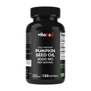 Huile de graines de citrouille pressée à froid 3000mg par portion - 180 Softgels - Sans OGM et sans gluten