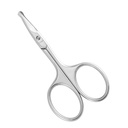 LIVINGO Ciseaux de cheveux arrondis courbés de 3,75 po, sécurité en acier inoxydable premium, petites lames utilisées pour la découpe de la manucure