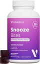 VitaMedica Snooze Sleep Gummies - Sans mélatonine, Zero Goggirness - L-Theanine, Camomille, Passionflower & Lemon Baume - Gummies d'aide au sommeil pour adultes - 30 Comte