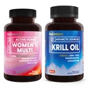 BioEmblem Antarctique Krill Oil Supplément et multivitamine des femmes