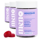 O Positiv MENO Gummies pour la ménopause, 30 portions (paquet de 3) - Suppléments sans hormones pour les femmes avec Cohosh noir et Ashwagandha KSM-66 - aide à atténuer les éclairs chauds, les sueurs nocturnes, et les ailes d'humeur