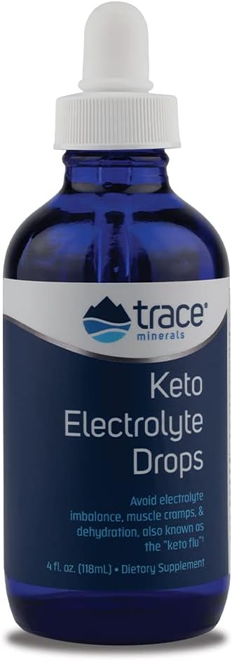 Trace Minerals Keto Electrolyte Drops - Support Muscle & Nerve Health - Electrolyte Nutrition Supplement to Aid Hydration & Fitness - Exercise Supplement with Magnesium - 4 fl oz (24 Servings)