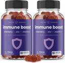 Soutien immunitaire Gummies de masse d'eau douce, vitamine C, zinc, échinacée, racine d'Astragalus & Ginger.