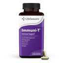 LifeSeasons Immuni-T - Supplément de soutien immunitaire - Système d'immunité Booster - Natural Cold & Flu Relief - Elderberry, Echinacea, Andrographis, Arabinogalactans & Olive Leaf - 90 Capsules