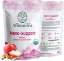 Méno-support BloatX Organic Ménopause Relief: Balances & Supports Flashs chauds, Hormones, Moods Swings, Sweats de nuit, & Bloating W/Black Cohosh, Red Clover & Dong Quai. Saveur de pomme-cannelle naturelle.