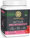 Sunwarrior Pre Workout Powder Energy Drink.com Supplément végétalien à base de plantes.com Pompe, Hydrate, Focus, Endurance, & Strength Builder.com