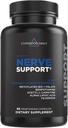 Livingood Daily Nerve Support Supplément pour les femmes et les hommes, 12-en-1 Nerve Health Formula with Méthylated B12, Folate, Benfotiamine, Alpha Lipoic Acid & Feverfew, sans gluten, sans OGM, 60 capsules