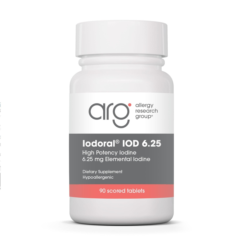 Optimox Iodoral 6,25 mg - Suppléments d'iode pour le soutien de la thyroïde, solution de Lugol, vitamines quotidiennes et minéraux, comprimés d'iode à haute puissance - 90 comprimés 1-Pack