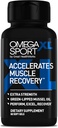 OmegaXL Sport Supplément de récupération musculaire extra-forte et supplément de soutien respiratoire - Améliore DOMS et ROM, Huile de moules de couleur verte (60 Softgels)