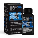 OmegaXL Sport Supplément de récupération musculaire extra-forte et supplément de soutien respiratoire - Améliore DOMS et ROM, Huile de moules de couleur verte (60 Softgels)
