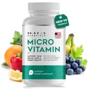 Multivitamine et minéral à faible dose quotidienne pour les hommes et les femmes pour soutenir la performance cognitive et la mémoire + acide hyaluronique pour la santé de la peau + TMG pour l'exercice (150 comte)