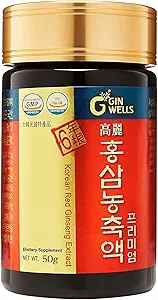 Extrait de ginseng rouge concentré d'ILHWA pur (1,76oz, 50g) - 100% de ginseng rouge coréen pur - pour l'immunité. Ginsénoside 750 mg
