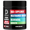Supplément NAD avec liposomal Nicotinamide Riboside 900mg NR, Resvératrol, Quercetin - 90 Capsules - Production et restauration cellulaire, Bien vieillir, Vitalité