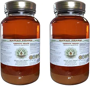 Hawaii Pharm Oregon Grape Alcohol-Free Liquid Extract, Oregon Grape (Mahonia aquifolium) Dried Root Glycerite Natural Herbal Supplement, USA 2x32 fl.oz
