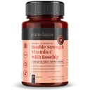 purclinica Vitamine C avec puceau – 2000mg (1000mg VIT C & 1000mg Extrait de puceau) x 180 comprimés - 6 mois d'approvisionnement!
