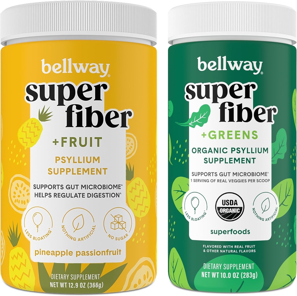 Poudre Super Fibre Bellway + Fruits, Ananas Passion Fruits Super Fibre + Verts