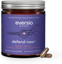 Defend Now Organic Turkey Tail Mushroom Supplément - 12:1 Turquie Tail Extract dans 60 Capsules Vegan (500mg) - 45% Beta-D-Glucans Vérifiés!