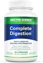Enzyme Science Complete Digestion - enzymes digestives pour les femmes et pour les hommes avec des probiotiques - 3-en1 Gut Health Support for Digestion - Digestion – Enzimas digestivas y probioticos - 30 Capsules