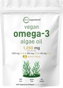 Micro-ingrédients Oméga végétalien 3 Huile d'algue, 240 softgels veggies