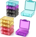 Mignon petite boîte à pilules de voyage, Urekt 10 pcs Mini Pocket Pill Organizer Daily unique Pill Containers Portable Medicine Holder for Purse Vitamine Fish Oil Suppléments