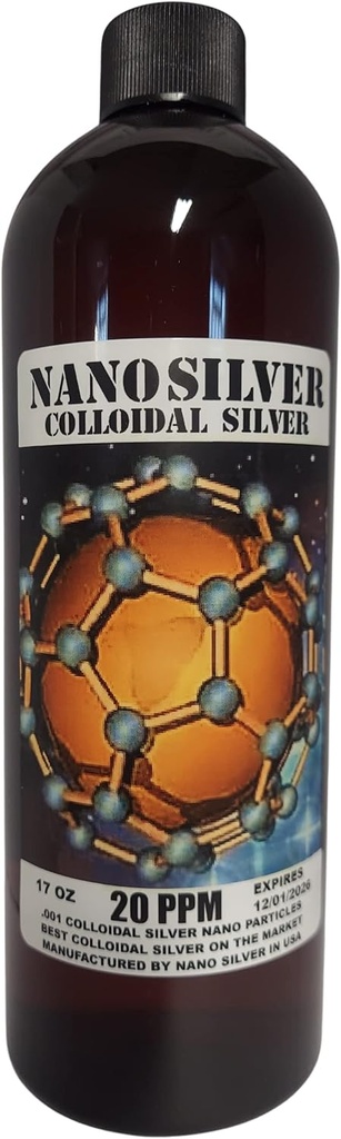 Nano Argent Colloïdal Argent 51 Onces Trois bouteilles
