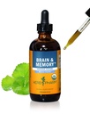 Herb Pharm Cerveau et Mémoire Formule à base de plantes liquides avec Ginkgo pour mémoire et concentration, 4 Fl Oz