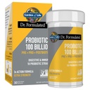 Jardin de la vie Dr Formulé Pré, Post & Probiotiques 100 Million CFU Une fois par jour 3-en-1 Probiotiques complets, Prébiotiques et Postbiotiques Supplément pour les femmes et les hommes – Extra Force, 30 jours d'approvisionnement