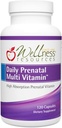 Wellness Resources Daily Prenatal Multi Vitamin - Methylated Folate Zinc Iron Bisglycinate Choline & Key Nutrients - Natural Prenatal Postnatal Postpartum Vitamins for Women - 120 Caps