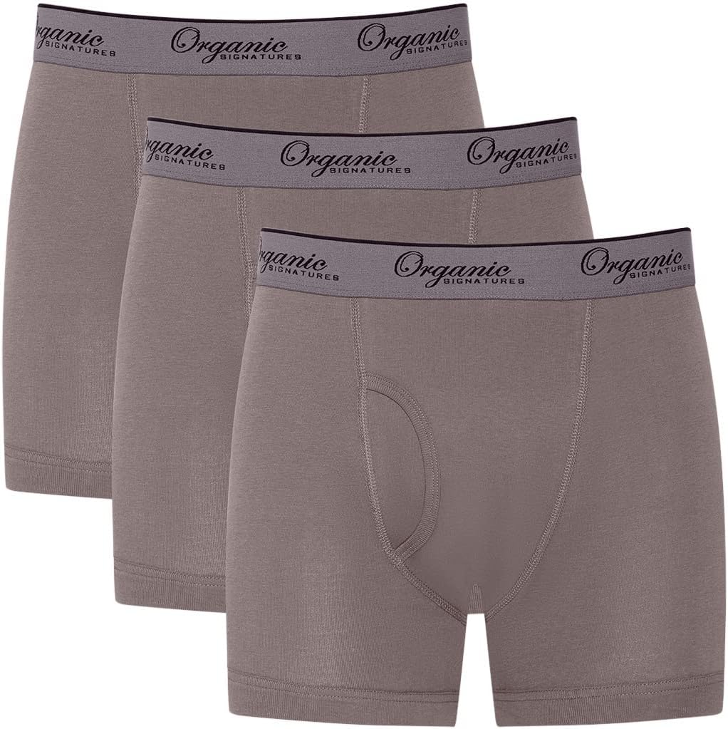 Organic Signatures 3-pack Soft Confortable Hommes 100% Coton Boxer Slip