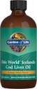 Garden of Life Olde World Icelandic Cod Liver Oil Liquid - Lemon Mint Flavor - 1000mg Omega 3 Huile de poisson, acides gras, EPA, DHA, vitamine D & A, suppléments CLO pour la santé cardiaque, 47 portions