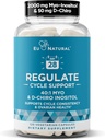 Soutien du cycle de régulation – Équilibre hormonal pour les femmes à l'Optimal 40:1 Myo-Inositol 2000 mg & D-Chiro Inositol 50 mg – Supplément pour la constance, les menstruations et le soutien à l'ovulation de la période – 120 capsules véganes