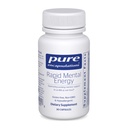 Encapsulations pures Énergie mentale rapide - Supplément mémoire végane pour soutenir la santé du cerveau - Extrait Ginkgo Biloba, Alpinia Galanga et Extrait Ginseng américain - Non-OGM et sans gluten - 30 capsules