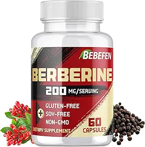 Supplément Berberine HCL 2000mg - Supporte le système immunitaire, la santé cardiovasculaire - Non OGM