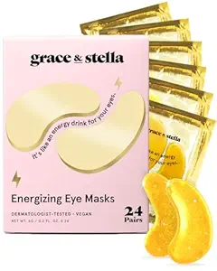 grace & stella Award Winning Under Eye Masque - Voyage Essentials - Cadeaux d'anniversaire pour les femmes - Gel Eye Patches pour les cercles sombres, les yeux puffy, les rides, les sacs sous les yeux - Vegan - Self Care (24 paires, or)