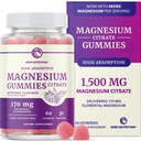 Magnésium Citrate Gummies (en anglais seulement) Extra Strength for Calm, Relaxation & Digestion (en anglais seulement) Haute absorption Magnésium Gummies pour adultes (en anglais seulement) Vegan, Non-GMO (en anglais seulement) Framboise Flavor Mag Gummy (en anglais seulement) 60 Ct, 1 mois