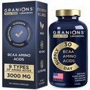 Supplément des acides aminés essentiels pour les hommes et les femmes - Toutes les 9 BCAAs EAA Suppléments Formule - Leucine Amino Acid, Lysine, Tryptophane, Complexe Amino avancé - 120 Capsules Vegan