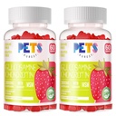 Animaux de compagnie Glucosamine Purest Chondroitin Gummies avec MSM & Elderberry Extra Strength - Joint Support, Antioxydant Immune Support Supplément pour Adultes, Hommes et Femmes.(2 Pack) Fraise