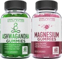 Ashwagandha & Gommies de magnésium pour l'amélioration du sommeil et des fonctions du corps renforcé. Ashwagandha stimule l'humeur et l'énergie - Magnésium aide à récupérer les muscles et soulage les crampes - végétalien