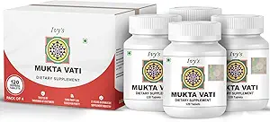 Supplément à base de plantes ayurvédiques Mukta Vati d'Ivy - Paquet de 4