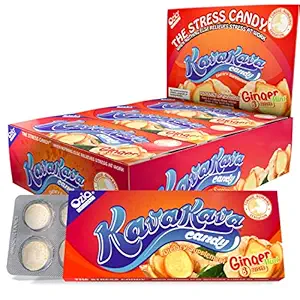 Kava Kava Candy - 8 bonbons Kava par paquet, Kava extrait supplément anti-stress, naturel Kava racine de refroidissement pilule heureuse, encourage l'humeur positive - Ginger Menthe Flavor, 1 boîte (12 paquets)