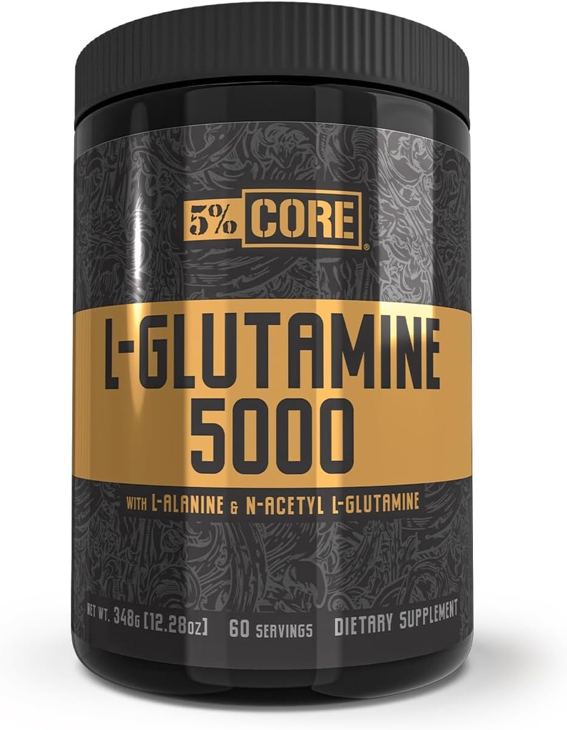 5 % Nutrition Core L-Glutamine 5000 Supplément avec/L-Alanine.